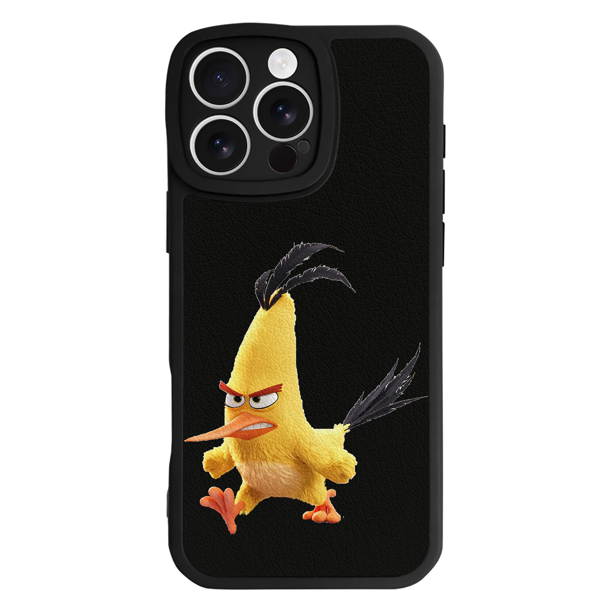 （画像用） Angry Birds アングリーバード 【iPhone 16シリーズ対応】シリコンスマホケース（レザー調） 材質：シリコン
